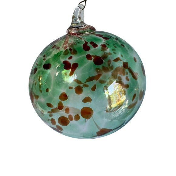 Unbranded Other - Handcrafted Glass Friendship Spirit Ball Ornament 4"
